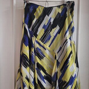 Vintage 90s Jessica Abstract Brushstroke Print Skirt size lg